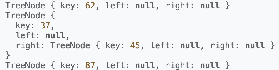 showing output of the getSuccessor method